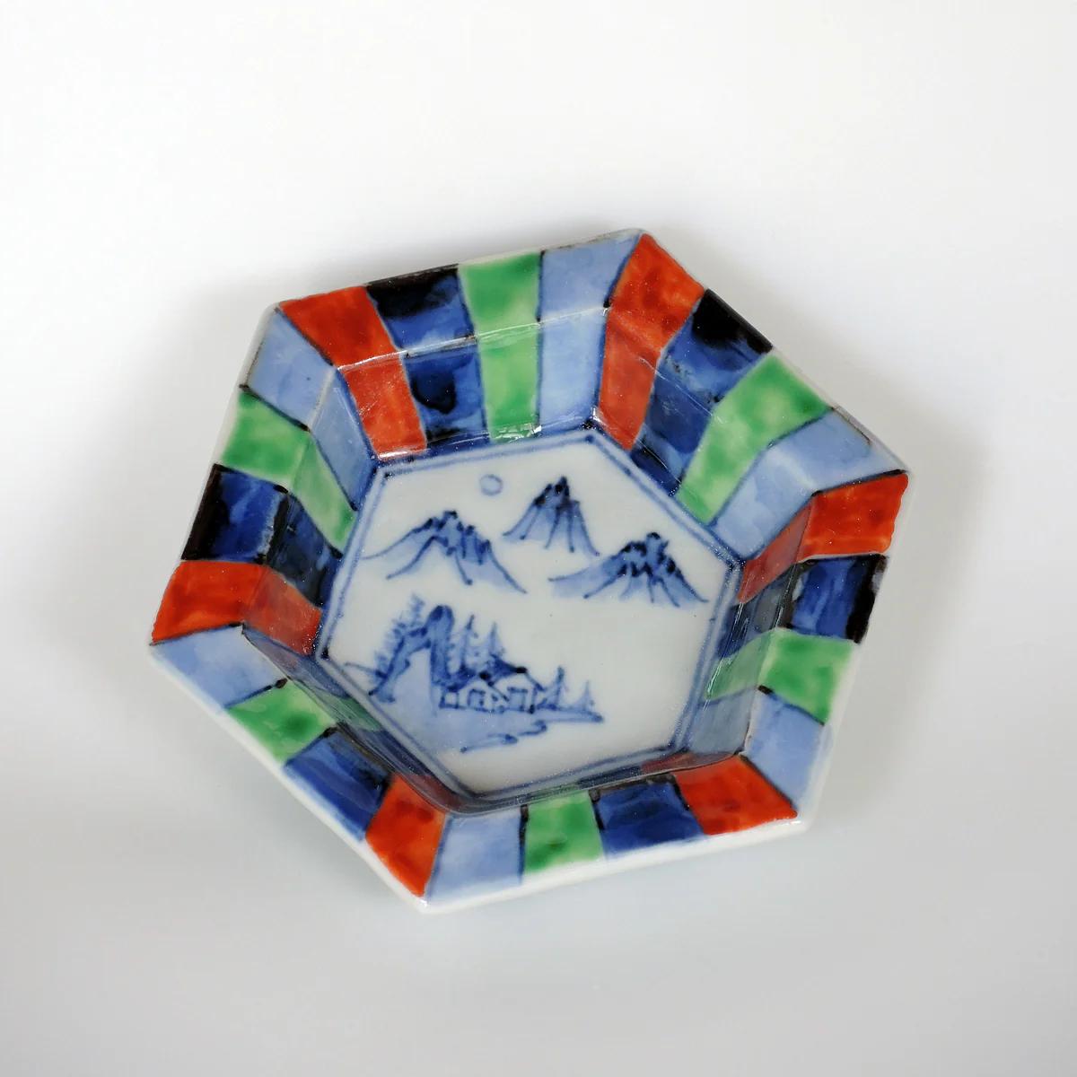 Sansui Motif｜山水文 六角型