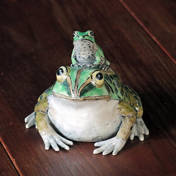 Frog and baby