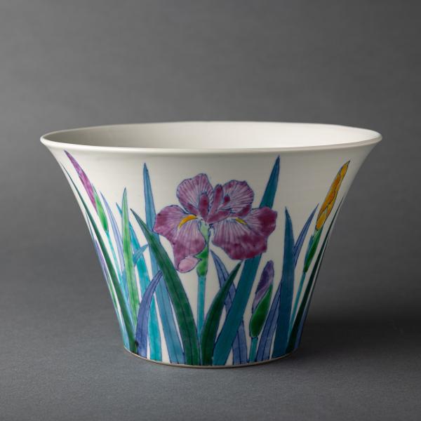 Vase with Iris Motif｜燕子花文花器