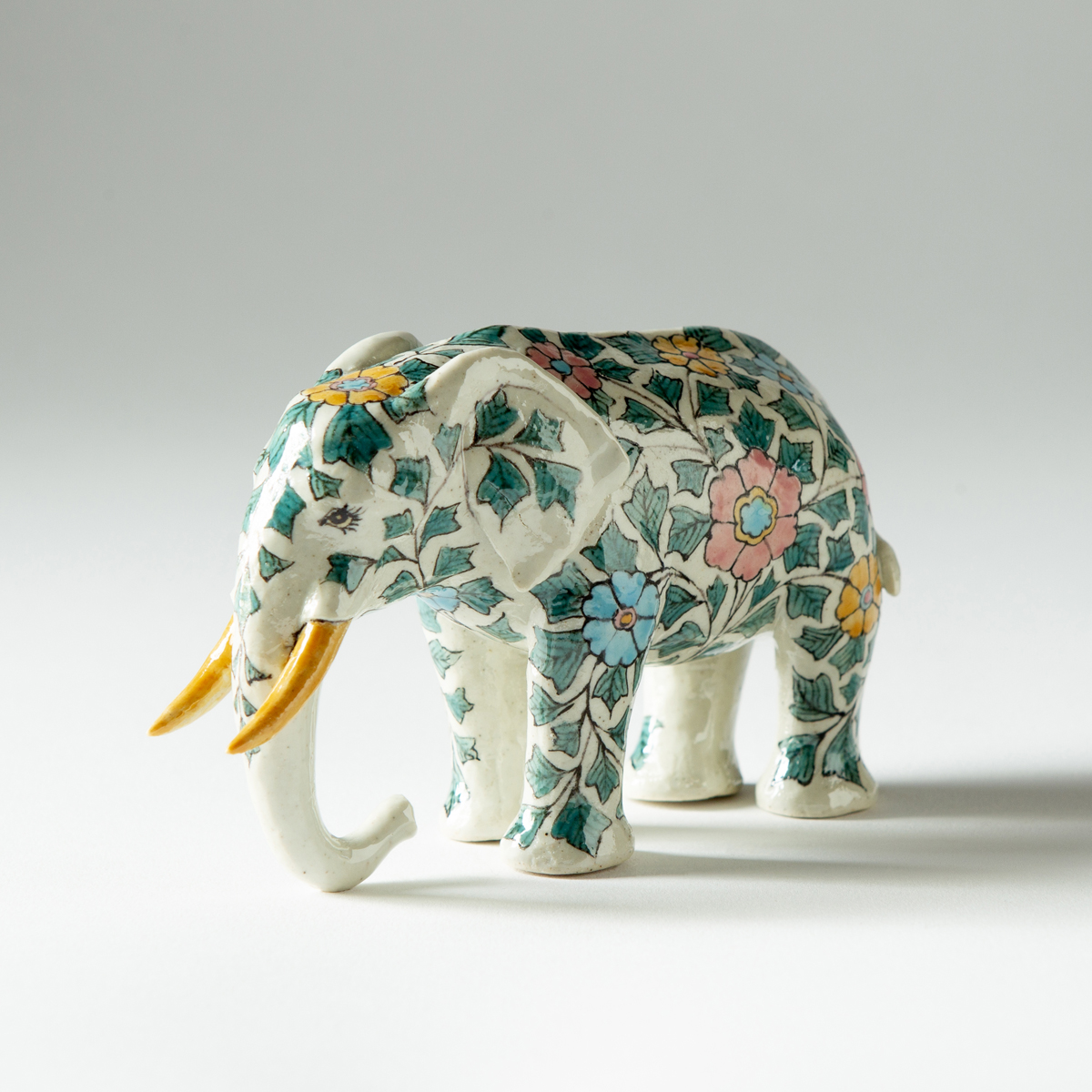 Elephant with chintz pattern