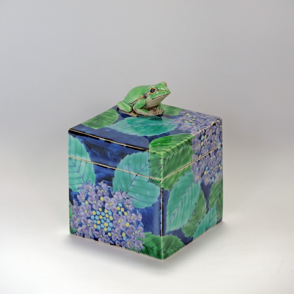 Frog and Hydrangea
